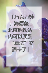 巧克力蛙、海德薇，北京地铁站内可以买到“魔法”交通卡了