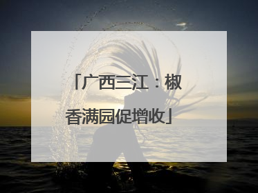 广西三江：椒香满园促增收