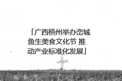 广西横州举办峦城鱼生美食文化节 推动产业标准化发展