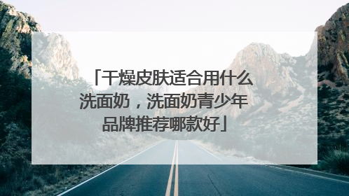 干燥皮肤适合用什么洗面奶，洗面奶青少年品牌推荐哪款好