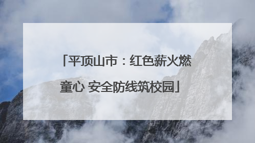 平顶山市：红色薪火燃童心 安全防线筑校园