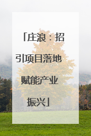 庄浪：招引项目落地 赋能产业振兴
