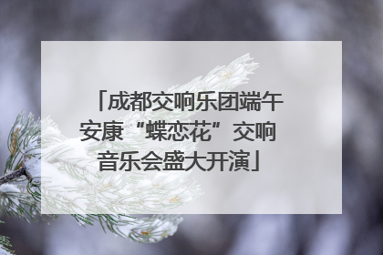 成都交响乐团端午安康“蝶恋花”交响音乐会盛大开演