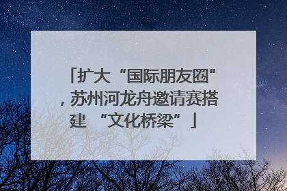扩大“国际朋友圈”，苏州河龙舟邀请赛搭建 “文化桥梁”