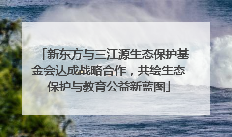 新东方与三江源生态保护基金会达成战略合作，共绘生态保护与教育公益新蓝图