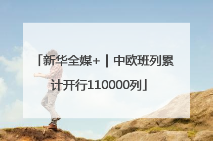 新华全媒+｜中欧班列累计开行110000列