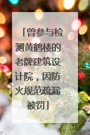 曾参与检测黄鹤楼的老牌建筑设计院，因防火规范疏漏被罚