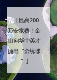最高200万安家费！金山向华中英才抛出“金绣球”