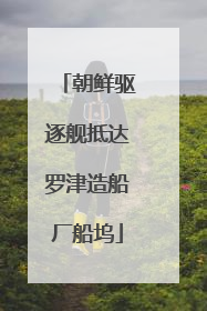 朝鲜驱逐舰抵达罗津造船厂船坞
