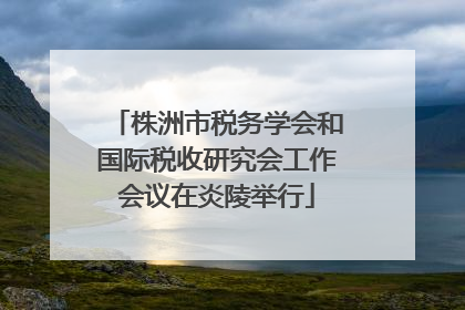株洲市税务学会和国际税收研究会工作会议在炎陵举行