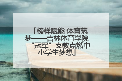 榜样赋能 体育筑梦——吉林体育学院“冠军”支教点燃中小学生梦想
