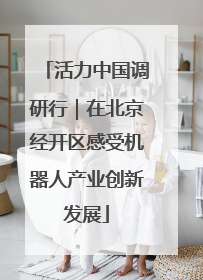 活力中国调研行｜在北京经开区感受机器人产业创新发展