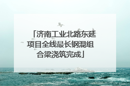 济南工业北路东延项目全线最长钢混组合梁浇筑完成