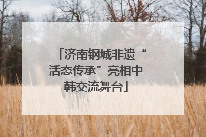 济南钢城非遗“活态传承”亮相中韩交流舞台