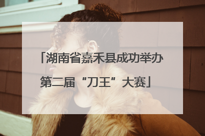 湖南省嘉禾县成功举办第二届“刀王”大赛