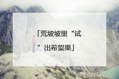 荒坡坡里“试”出希望果