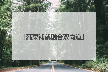莼菜铺就融合双向道