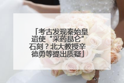 考古发现秦始皇遣使“采药昆仑”石刻？北大教授辛德勇等提出质疑