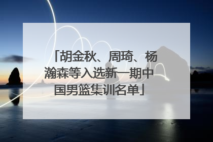 胡金秋、周琦、杨瀚森等入选新一期中国男篮集训名单