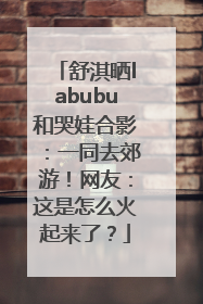 舒淇晒labubu和哭娃合影：一同去郊游！网友：这是怎么火起来了？