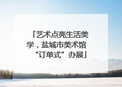 艺术点亮生活美学，盐城市美术馆“订单式”办展