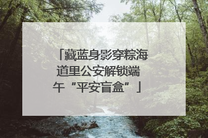 藏蓝身影穿粽海 道里公安解锁端午“平安盲盒”