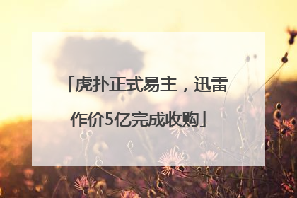 虎扑正式易主，迅雷作价5亿完成收购