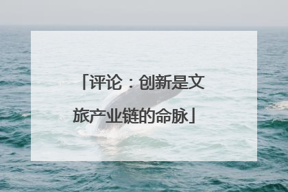 评论：创新是文旅产业链的命脉