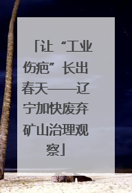 让“工业伤疤”长出春天——辽宁加快废弃矿山治理观察