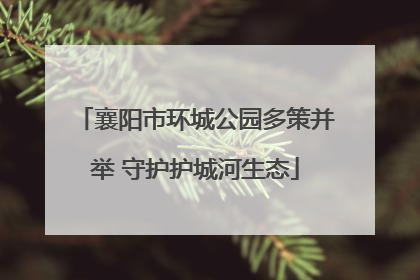 襄阳市环城公园多策并举 守护护城河生态