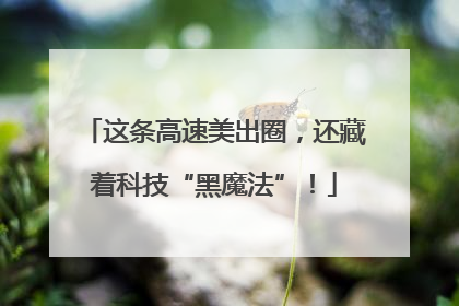 这条高速美出圈，还藏着科技“黑魔法”！