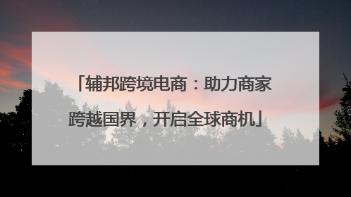 辅邦跨境电商：助力商家跨越国界，开启全球商机