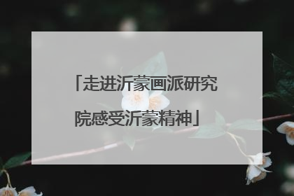 走进沂蒙画派研究院感受沂蒙精神