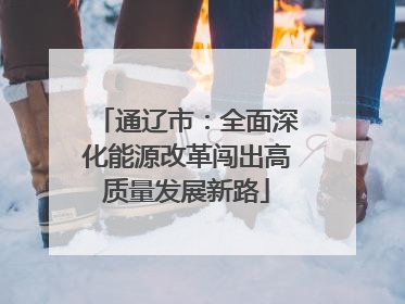 通辽市：全面深化能源改革闯出高质量发展新路