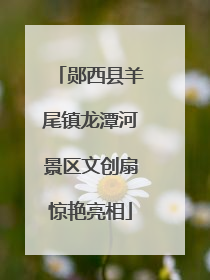 郧西县羊尾镇龙潭河景区文创扇惊艳亮相