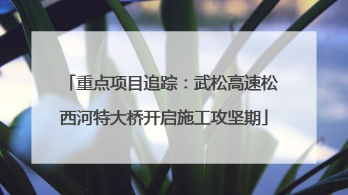 重点项目追踪：武松高速松西河特大桥开启施工攻坚期