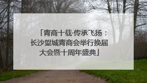 青商十载·传承飞扬：长沙望城青商会举行换届大会暨十周年盛典