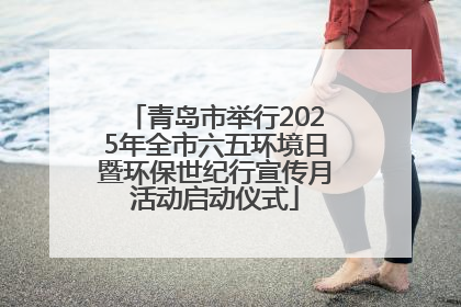 青岛市举行2025年全市六五环境日暨环保世纪行宣传月活动启动仪式