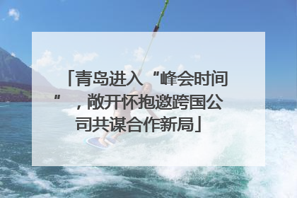 青岛进入“峰会时间”，敞开怀抱邀跨国公司共谋合作新局