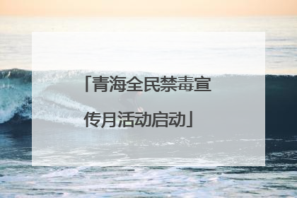 青海全民禁毒宣传月活动启动