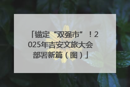 锚定“双强市”！2025年吉安文旅大会部署新篇（图）