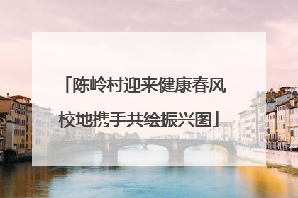 陈岭村迎来健康春风 校地携手共绘振兴图