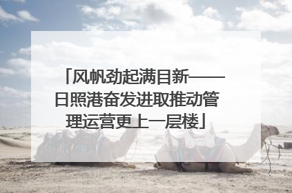 风帆劲起满目新——日照港奋发进取推动管理运营更上一层楼