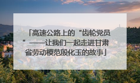 高速公路上的“齿轮党员”——让我们一起走进甘肃省劳动模范殷化玉的故事