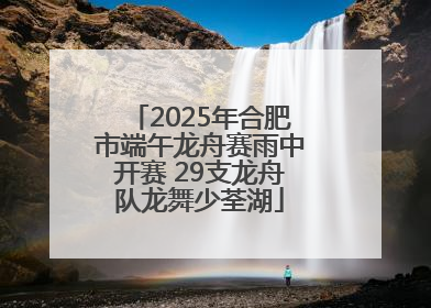 2025年合肥市端午龙舟赛雨中开赛 29支龙舟队龙舞少荃湖