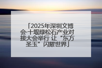 2025年深圳文博会·十堰绿松石产业对接大会举行 让“东方圣玉”闪耀世界