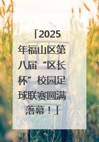 2025年福山区第八届“区长杯”校园足球联赛圆满落幕！