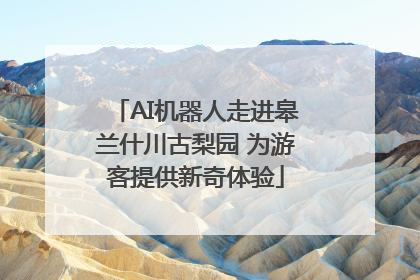 AI机器人走进皋兰什川古梨园 为游客提供新奇体验